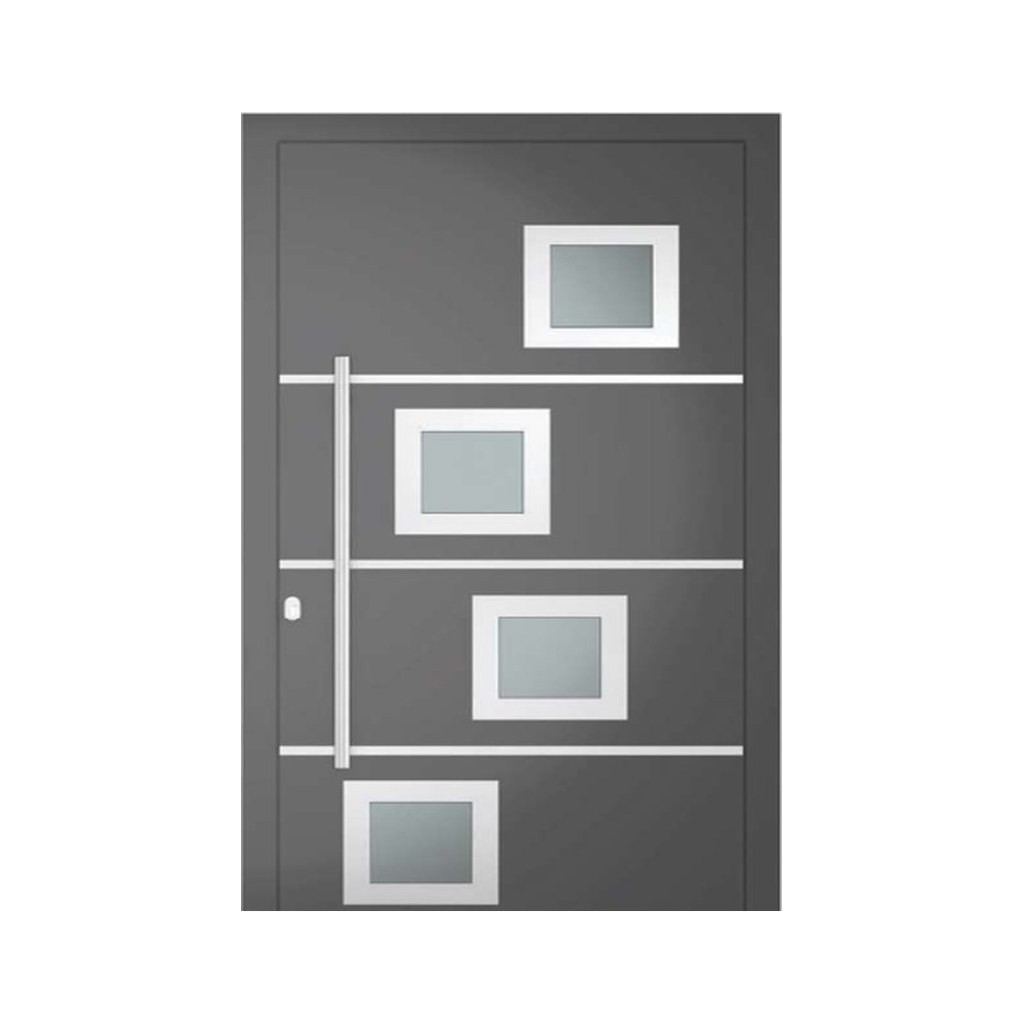 Aluminium voordeur Amsterdam – antraciet