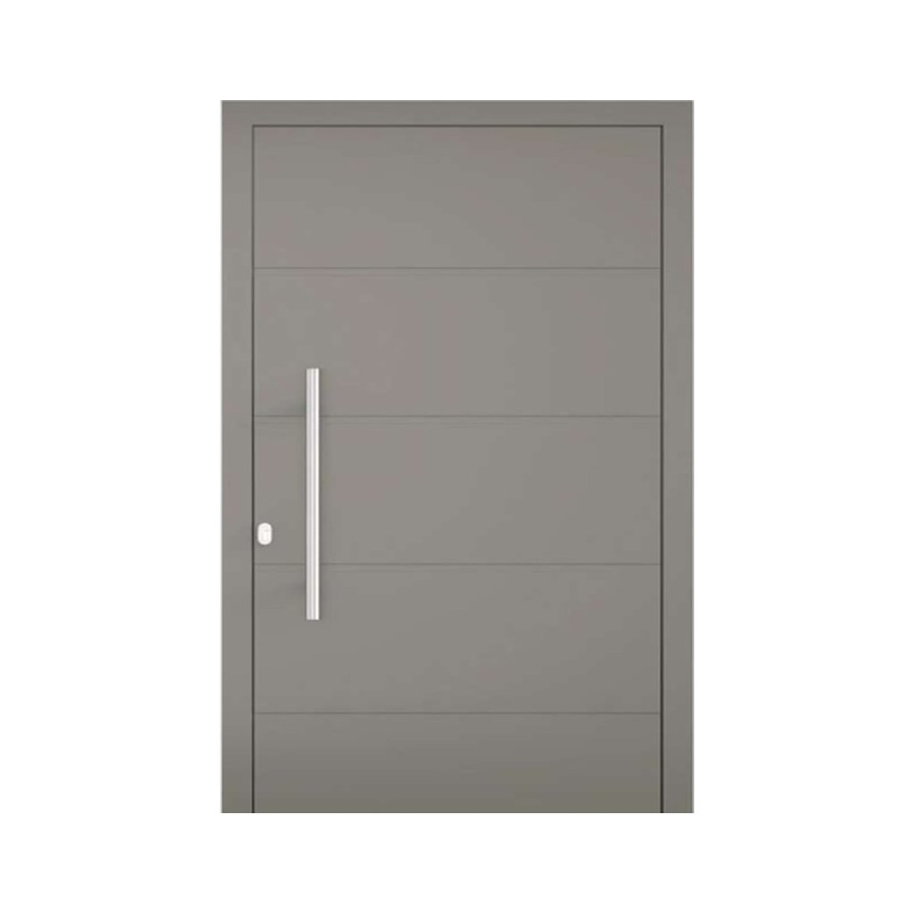 Aluminium voordeur Antwerpen – taupe