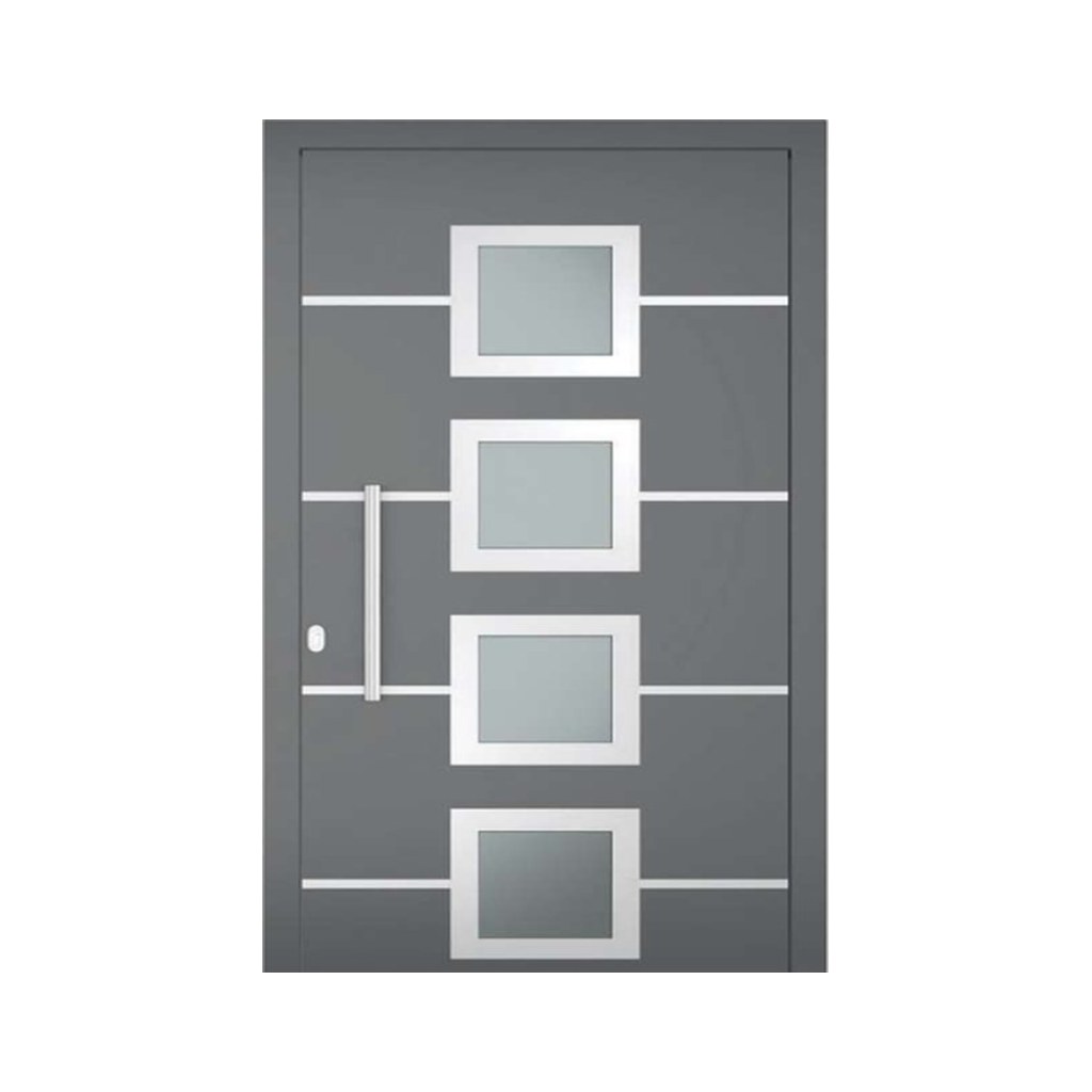 Aluminium voordeur Aruba – antraciet