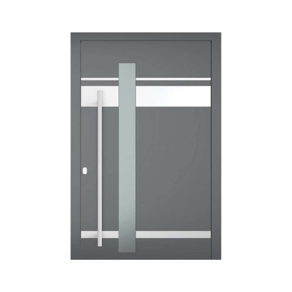 Aluminium voordeur Athena – antraciet