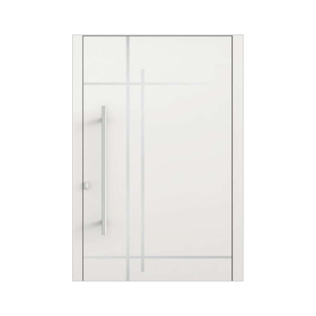 Aluminium voordeur Luxor – crèmewit